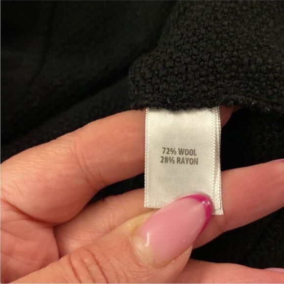 St.John Caviar Elegant Black wool/rayon Women's Blazer, US10 - Picture 11 of 11